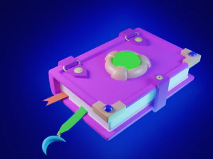 Książka magiczna Model 3D