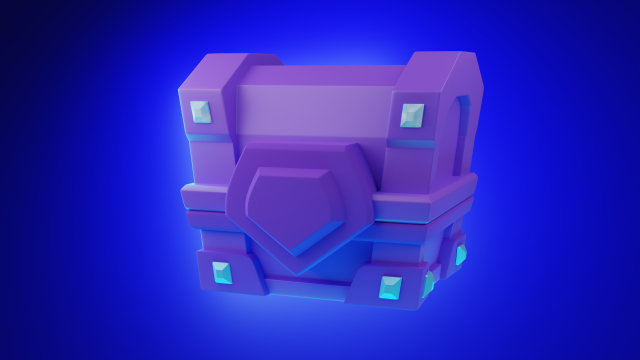 Stylized chest Modelo 3D .c4d .max .obj .3ds .fbx .stl .blend 