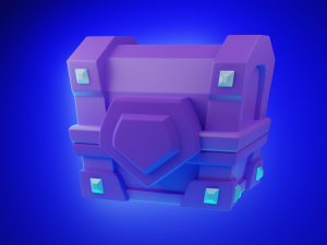 Stylized chest Modelo 3D