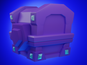 Stylized chest Modelo 3D