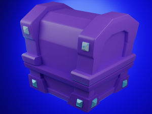 Stylized chest Modelo 3D