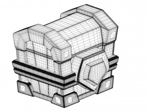 Stylized chest Modelo 3D