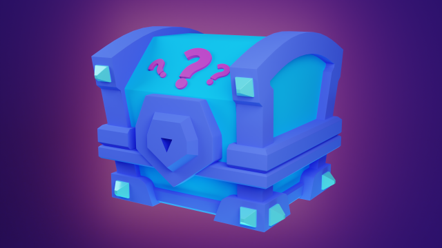 Magic chest 3D Model .c4d .max .obj .3ds .fbx .stl .blend 