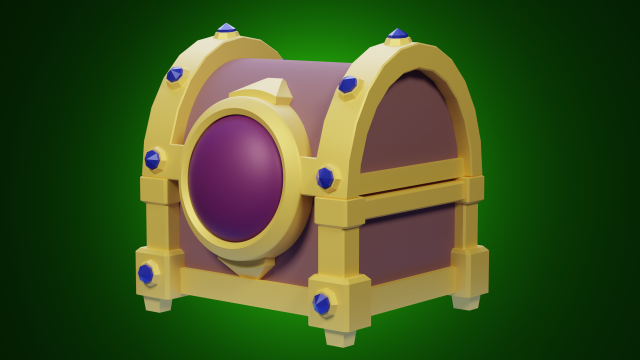 Stylized casket Modelo 3D .c4d .max .obj .3ds .fbx .stl .blend 