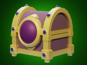 Stylized casket Modelo 3D