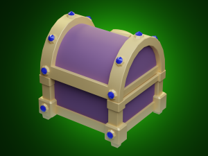 Stylized casket Modelo 3D
