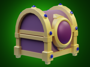 Stylized casket Modelo 3D