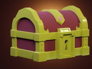 Stylized Chest box 3D 模型