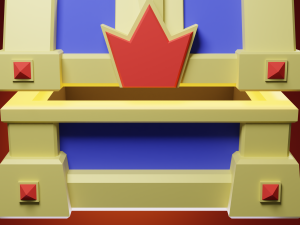Stylized treasure chest Model 3D