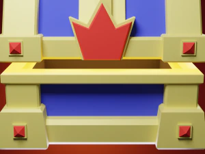 Stylized treasure chest 3D Model