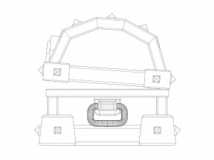 Stylized treasure chest Model 3D