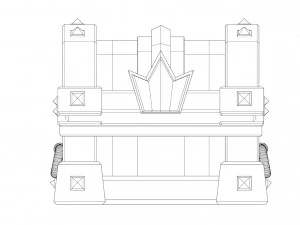 Stylized treasure chest 3D Model