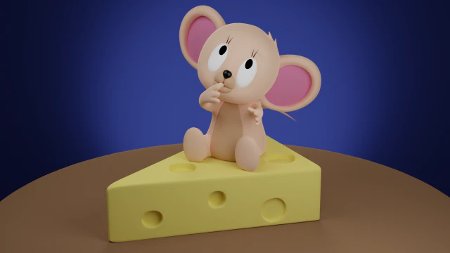 만화 캐릭터 제리 3D 모델 3D 모델 .c4d .max .obj .3ds .fbx .stl .blend 