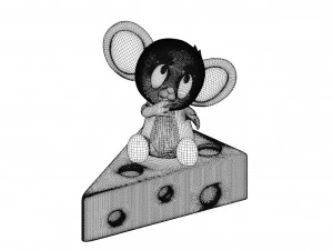 만화 캐릭터 제리 3D 모델 3D 모델