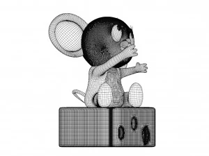 만화 캐릭터 제리 3D 모델 3D 모델