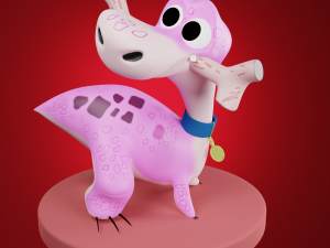 Cartoon Dinosaur Modelo 3D