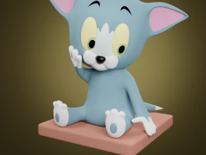 Personaggio dei cartoni animati Tom Modello 3D