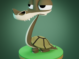 Cartoon character Cherosaurus Modelo 3D