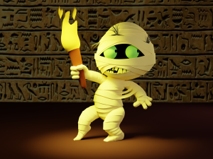 Cartoon character mummy Modelo 3D