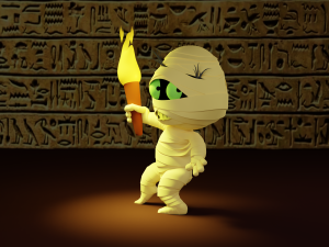 Cartoon character mummy 3D Модель