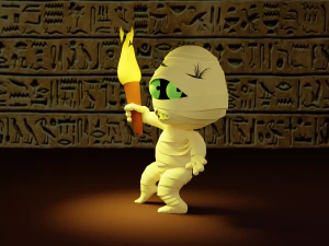 Cartoon character mummy 3D Model