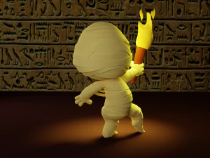 Cartoon character mummy 3D Model