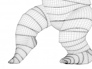 Cartoon character mummy 3D Model