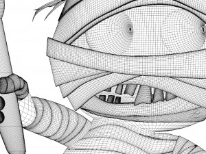 Cartoon character mummy 3D Model