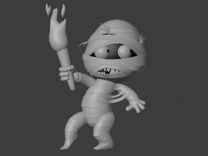 Cartoon character mummy 3D Модель