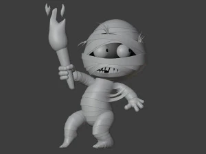 Cartoon character mummy 3D Model