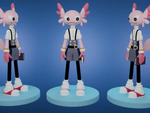 Dziewczyna z kresk&oacute;wek Model 3D