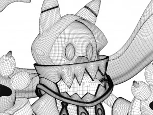 Gatto dell'anime Modello 3D