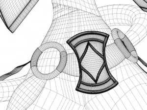 Gatto dell'anime Modello 3D