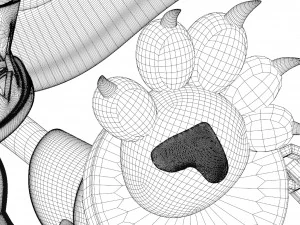 Gatto dell'anime Modello 3D