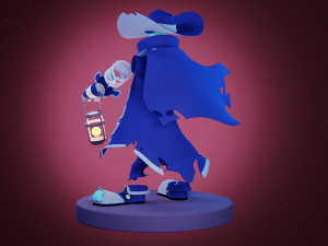Cartoon character ghost 3D मॉडल