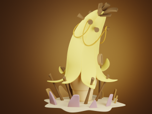 3D Stylized banana house 3Dモデル