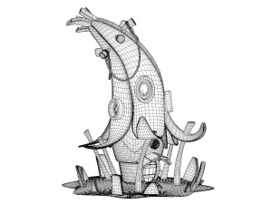 3D Stylized banana house 3D Model