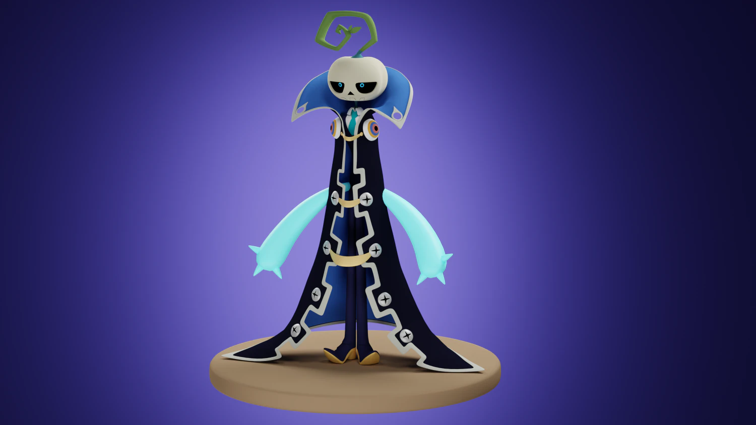 Zucca del personaggio dei cartoni animati Modello 3D .c4d .max .obj .3ds .fbx .stl .blend 