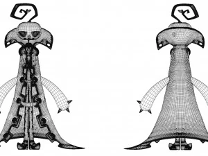 Zucca del personaggio dei cartoni animati Modello 3D