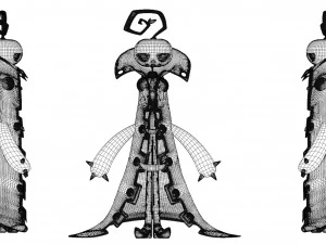 Zucca del personaggio dei cartoni animati Modello 3D