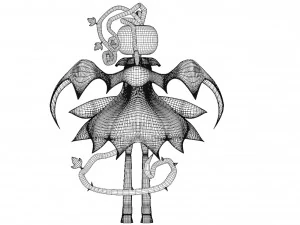 Cartoon character pumpkin 3D Model