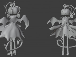 Cartoon character pumpkin Modelo 3D