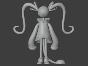 Cartoon character girl 3D Model