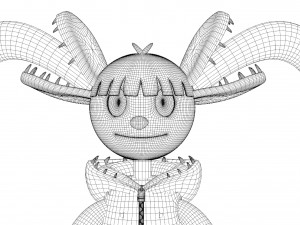 Cartoon character girl Modelo 3D
