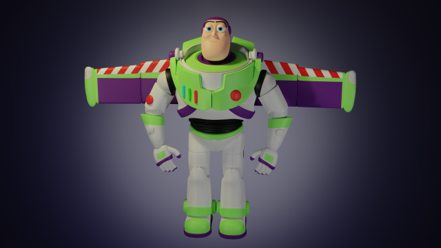 Buzz Lightyea 3D 模型 .c4d .max .obj .3ds .fbx .stl .blend 