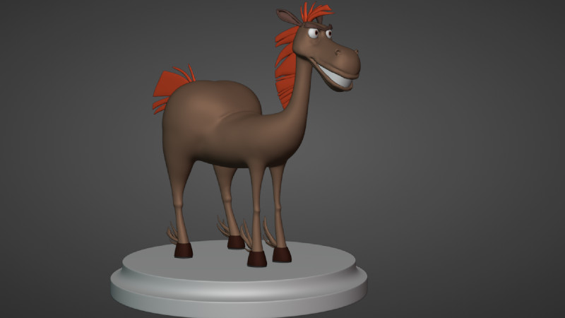 - - Horse Julius m-f Three heroes Model 3D .c4d .max .obj .3ds .fbx .stl .blend 