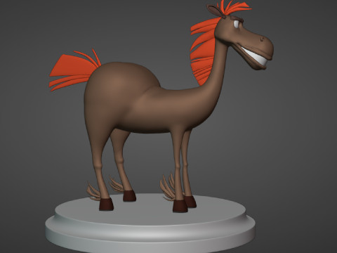 - - Horse Julius m-f Three heroes Model 3D