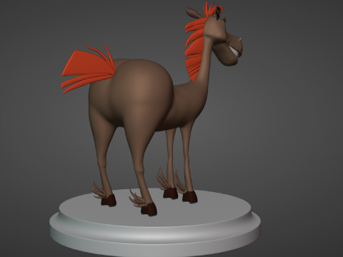 - - Horse Julius m-f Three heroes Model 3D