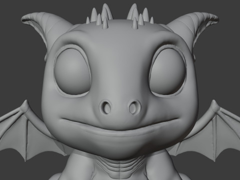 Stylized Dragon 3D Model