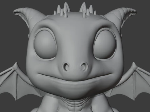 Stylized Dragon 3D Model